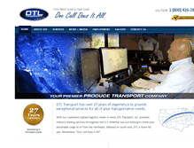 Tablet Screenshot of dtltrans.com